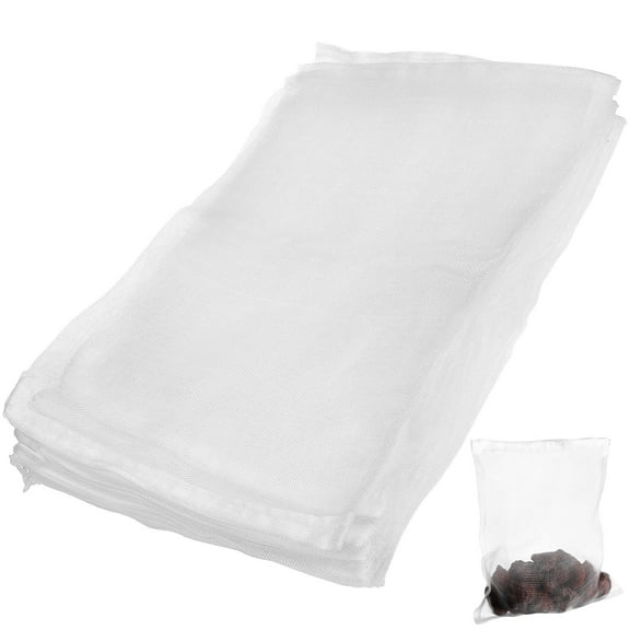 DINHEAROM Aquarium Media Bag Large UEETEK Nylon Mesh Media Bag White 10Pcs 9.8x13.78in