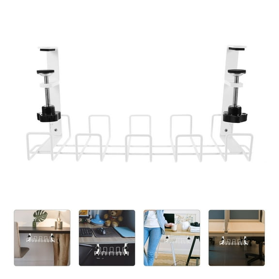 MLINS Office Supplies Tidy Cable Management Rack Desk Wire Storage