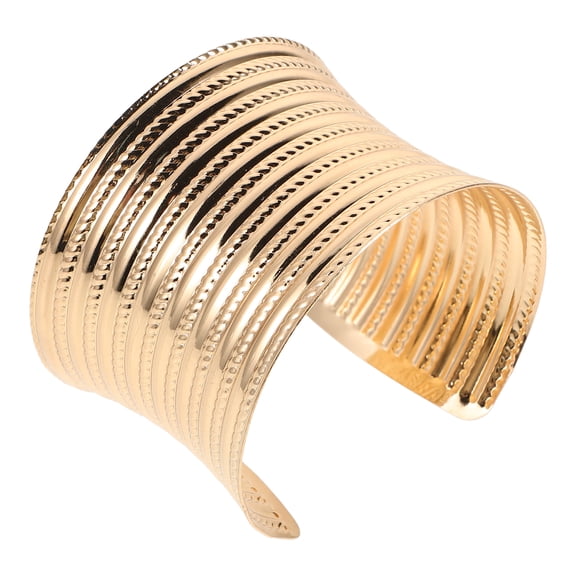 MLINS  Open Bracelet Dovetail Shoulder Straps The Wire Edge-covered Ribbon Bracelets Edged Golden