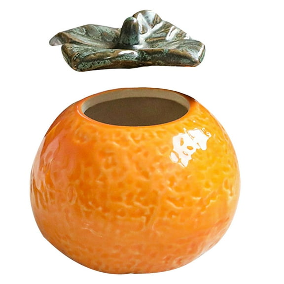 MLINS  Orange Jars for Kitchen Fruit Shape Decor Storage Container Decorative Canister
