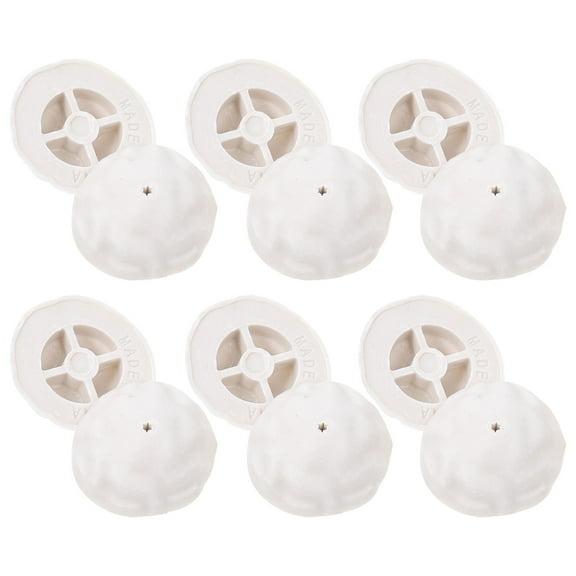 AURARMLET 20pcs White Resin Mini Tree Stand Bases for Crafts, Ornament Holders 1.7x1.7x0.6in, Decoration Accessories