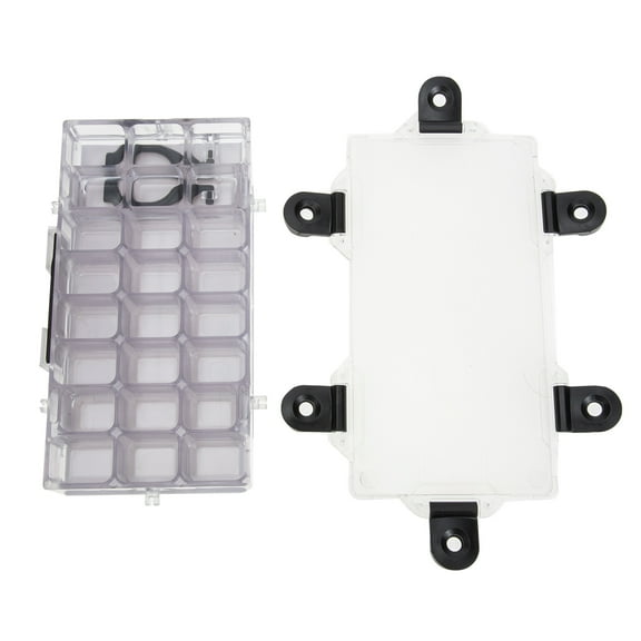 MLINS  Paint Box Pen Storage Containers with Lids Mini Watercolor Spray Paints Travel White