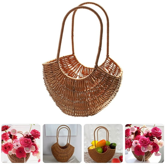 FOMIYES present Basket Hand Basket 1Pack 12.6x9.1x5.1in