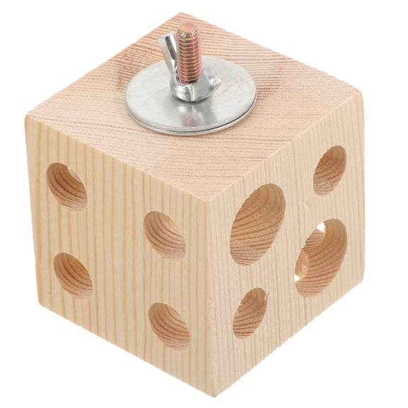 KONTONTY Bird Biting Toy Wooden 1Pcs 2.95x2.12x2.12in