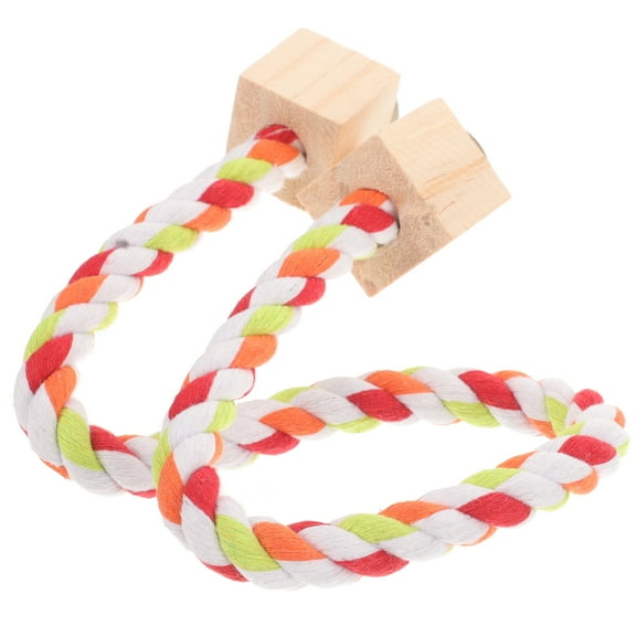 MLINS Parrot Perch Climbing Stand Wear-resistant Cotton Rope Stand Parrot Climbing Rope Bird Cage Toy