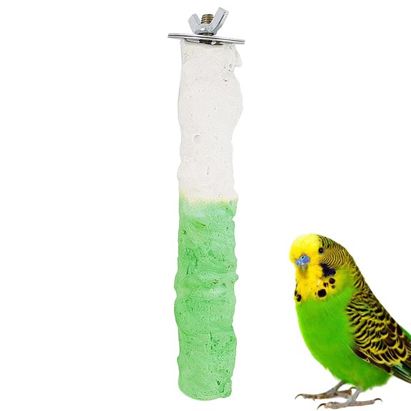 MLINS Parrot Standing Stick Bird Activity Toy Climbing Toy Parrot Playing Stand Calcium Stone Stand Bar (Random Color)