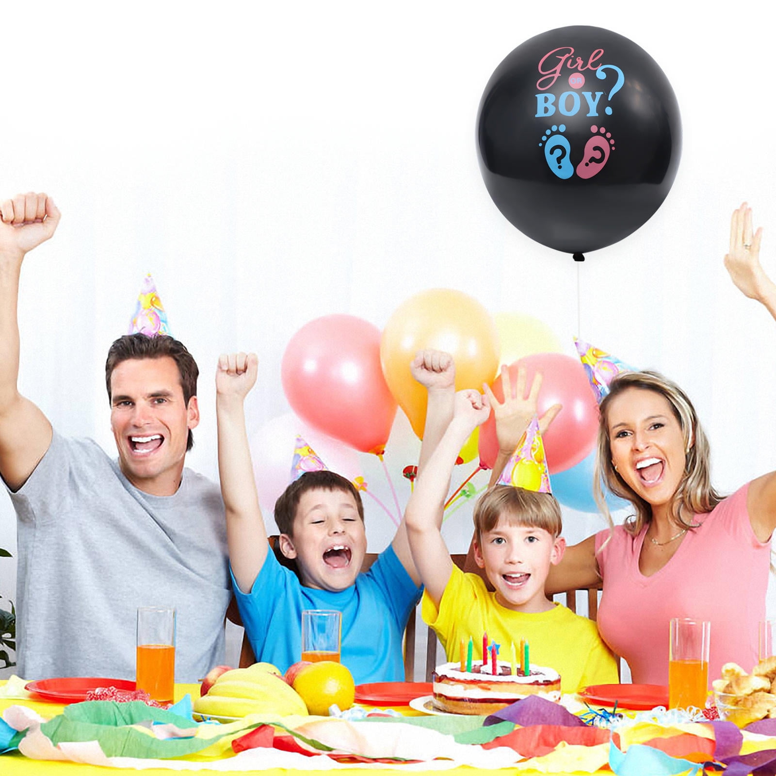MLINS Party Balloon for Baby Shower Gender Reveal Birthday Decoration First Black