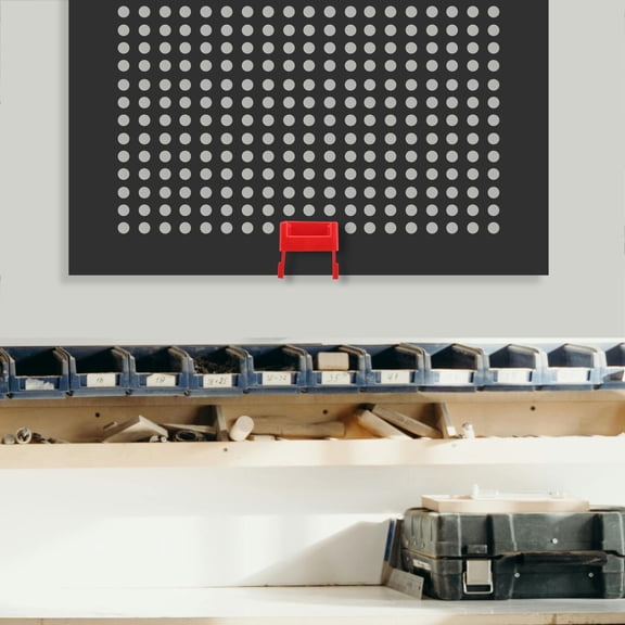 MLINS Pegboard Accessories for Craft Room Spray Bottle Holder Rack Red