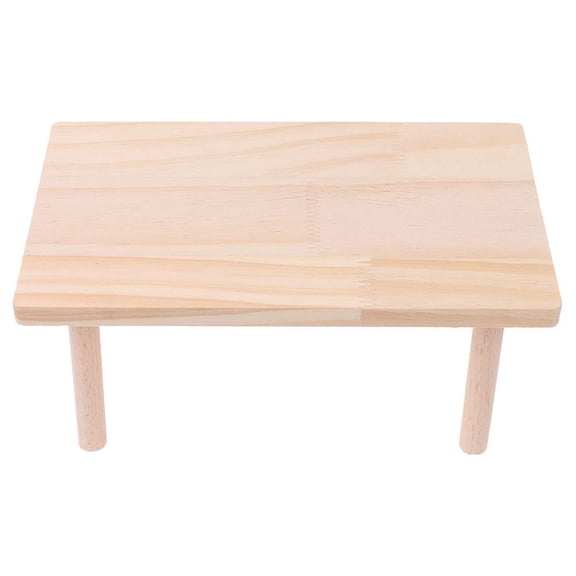 DINHEAROM Hamster Supplies Bite- Stand Platform Wood 1Set 25X15X13.5Cm