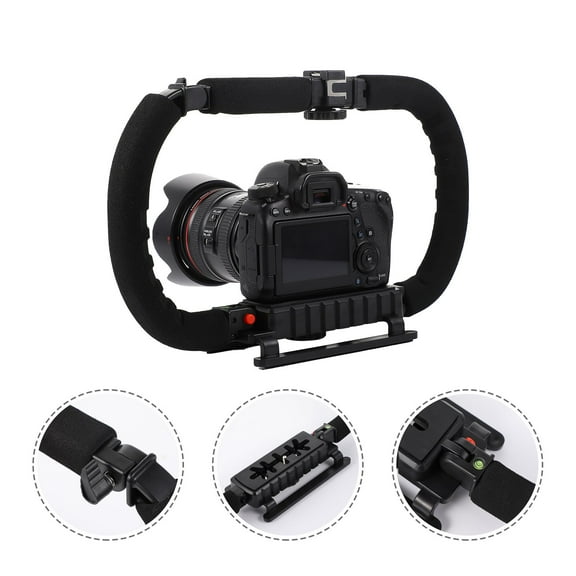 MLINS Phone Stabilizer for Filming Foldable Video Rig 35x22cm Black