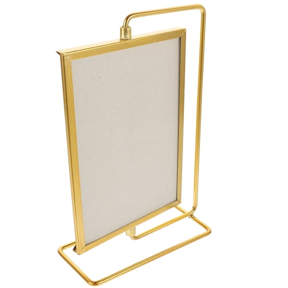 HEALEEP Golden Rotating Photo Frame A4 Snap Floating Picture Frame for Desktop Decor