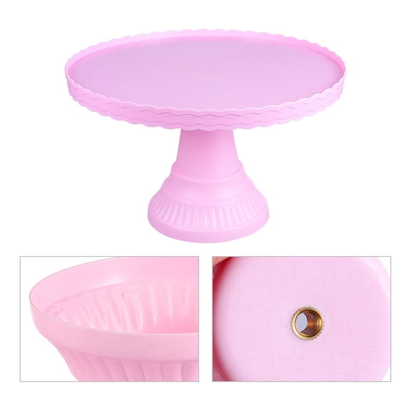 MLINS Plastic Cake Display Stand for Wedding and Party Decoration, Large Capacity, Reusable, 0.84x9.84x13.78 inches