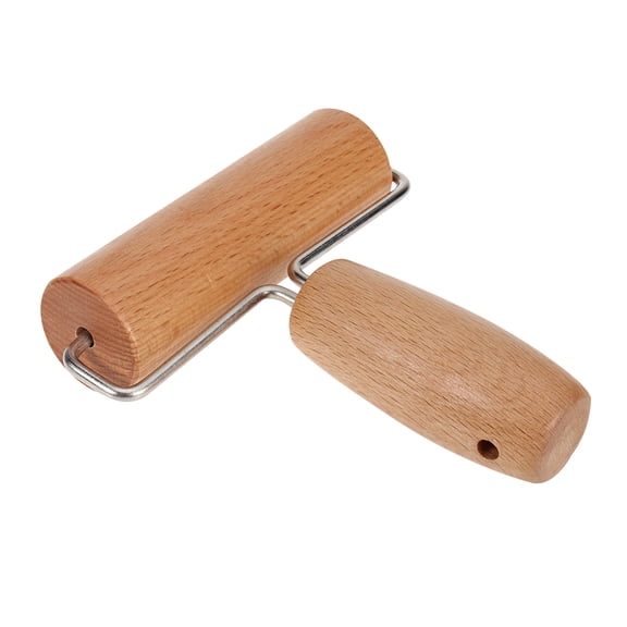 KONTONTY Wood Pizza Rolling Pin Dough Roller Baking Tool for Veterans, 1 Piece Kitchen Essential