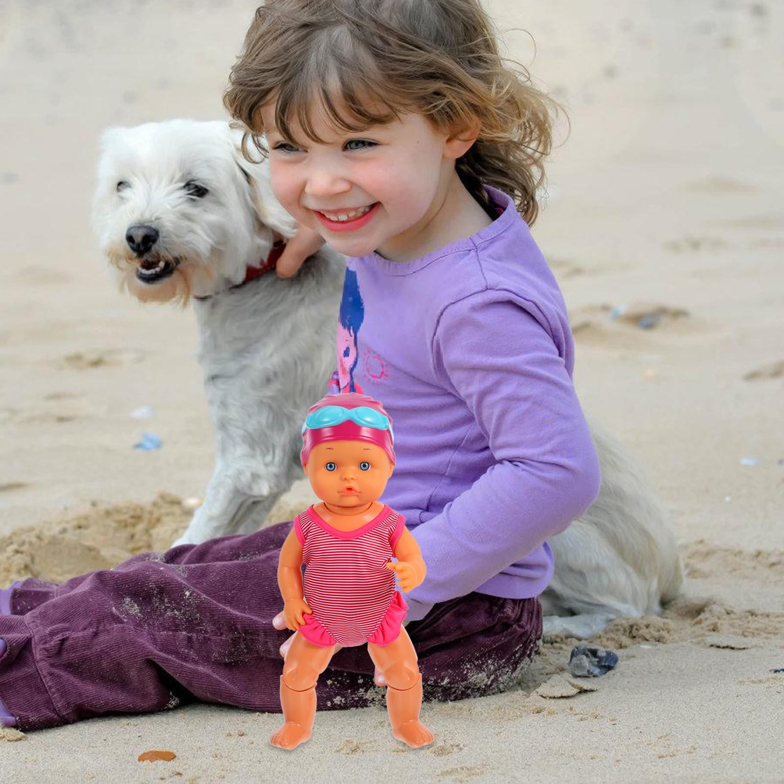 MLINS Plastic Baby Doll Swimming Pool Real Life Dolls Electric Waters ...