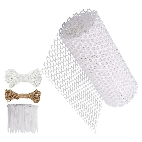 MLINS Plastic Moss Pole Trellis Garden Screens and Plant Plants White