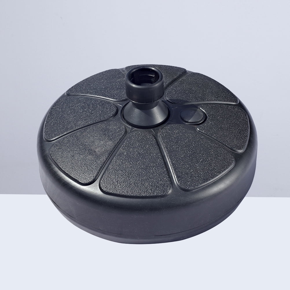 MLINS Plastic Parasol Umbrella Stand Base for Outdoor Garden Filled with Water or Sand Black