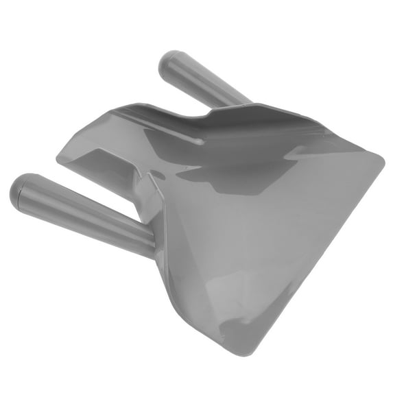 MLINS Plastic Popcorn Scoop for Outdoor Use Grey Reusable with Handle Fits Nuts Candies 3.5 Inch