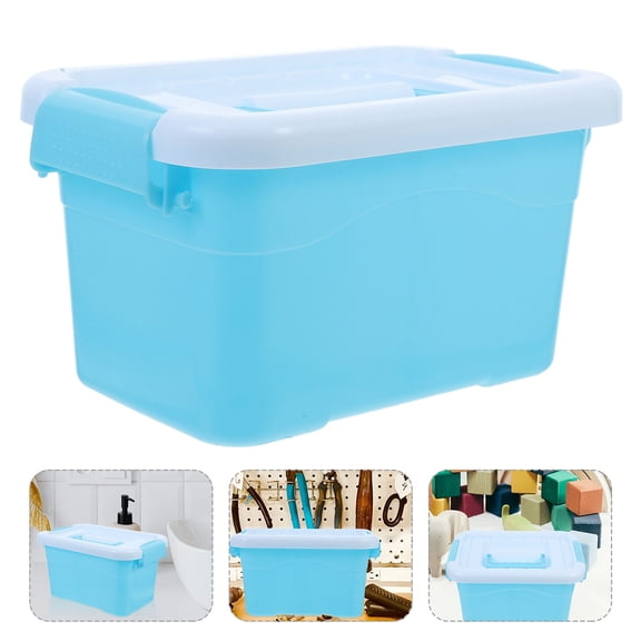 MLINS Plastic Storage Bin Kids Toy Box Organizer 1 Set Small Containers For Storing Toys Toy Storage Solution