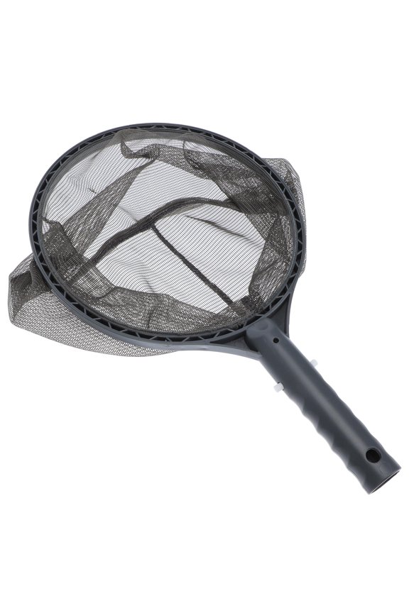 1Pc Black Portable Pond Skimming Net with Fine Mesh for Removing Leaves and Debris