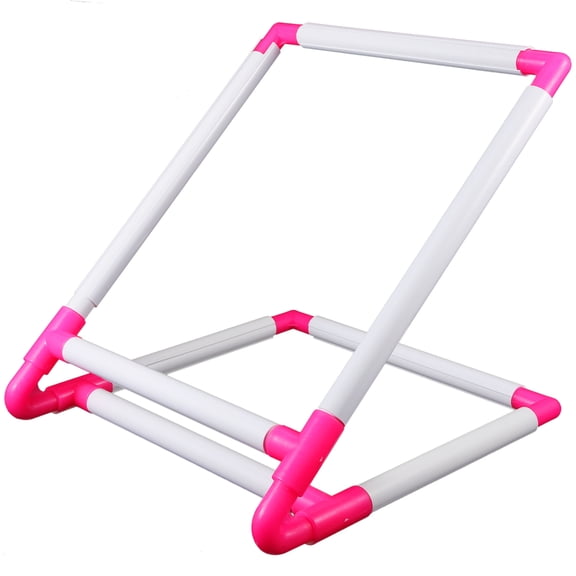 1 Set Plastic Embroidery Hoop with Clip, Cross Frame for Sewing and Craft Projects, and Lightweight