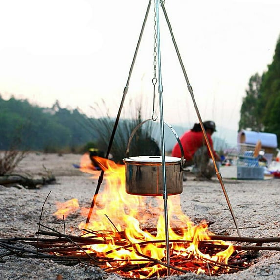 MLINS Portable Camp Fire Collapsible Bonfire Camping Tripod