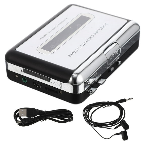 MLINS Portable Cassette Tape Transverter Usb Cassette Tape Converter Mp3 High Fidelity Music Player Transverter (Without Battery)