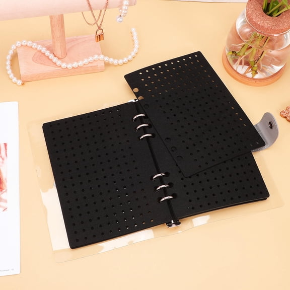 MLINS Portable Enamel Pin Album 1 Set Pin Binder with Display Pages Organizer for Trading and Collecting Pins