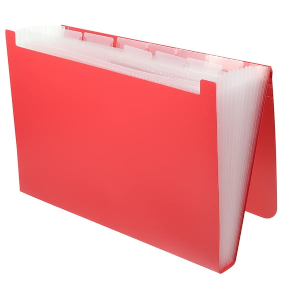 MLINS Portable File Folder Accordion Bag Sticker Blue Binder Clips Office