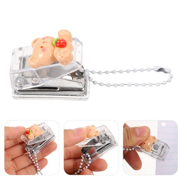 YUYUETIME Paper Hole Punch Hole Puncher Strawberry Bear Pattern 2Pcs
