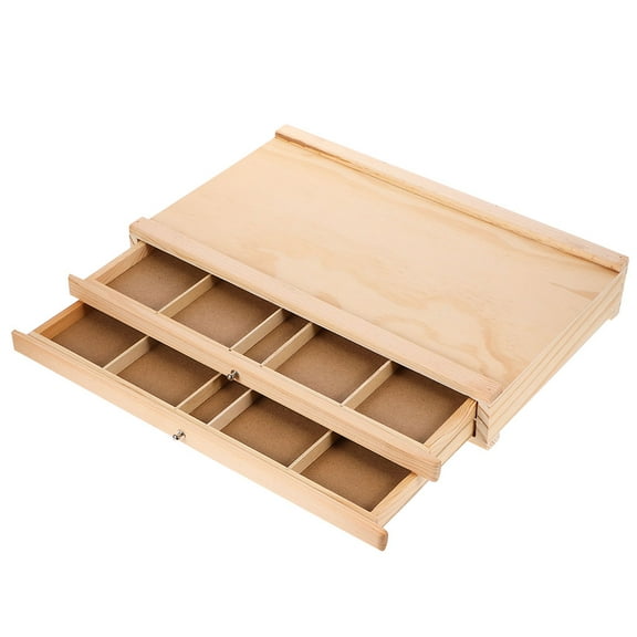 MLINS Portable Sturdy Sketching Pen Storage Box with Multiple Drawers for Artists Students Outdoor Enthusiasts
