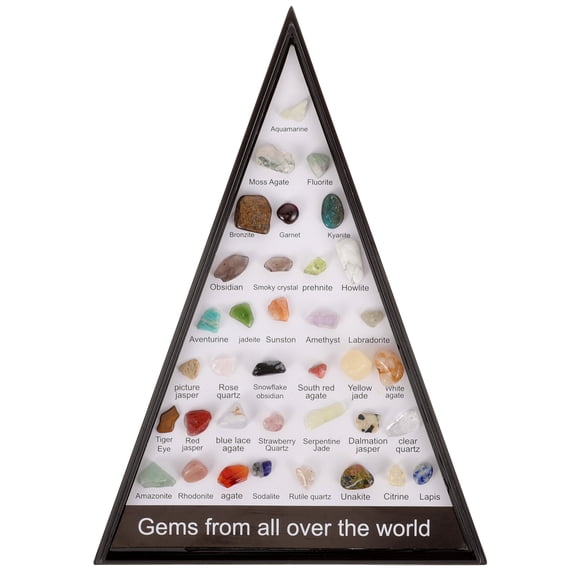 MLINS Poster Round Silver Gems for Craft Attractive Stones Rough