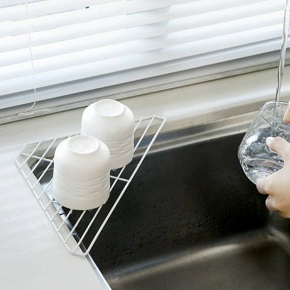 MLINS  Pot Rack Kitchen Shelf Drainer for Sinks Dish Dryer Organizer Modern Style