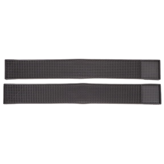 DINHEAROM Counter Pads Bar Mats Black 1Set Heat Resistant Portable Design