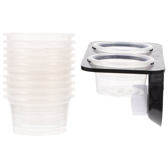 MLINS Practical Lizard Feeder Crawling Pet Supplies Cup Animal Black