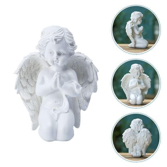 Milisten Angel Statue Resin 1Set 5.7x4.3x3.5in
