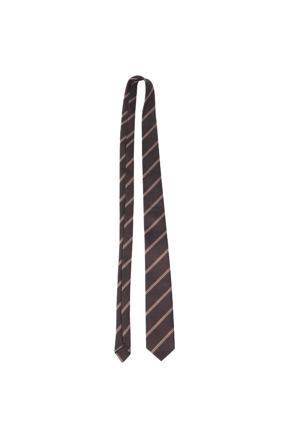 Pre-Tied Striped Necktie for Men Boys Kids, School Style Polyester Tie, Patterned Tie for Uniforms, Holidays, and Special Events