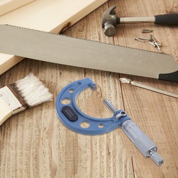 MLINS Precision Outside Micrometers, 25-50mm Range, 0.01mm Graduation, Stainless Steel Micrometer, High-precision Micrometer, Measuring Tool for Machinists