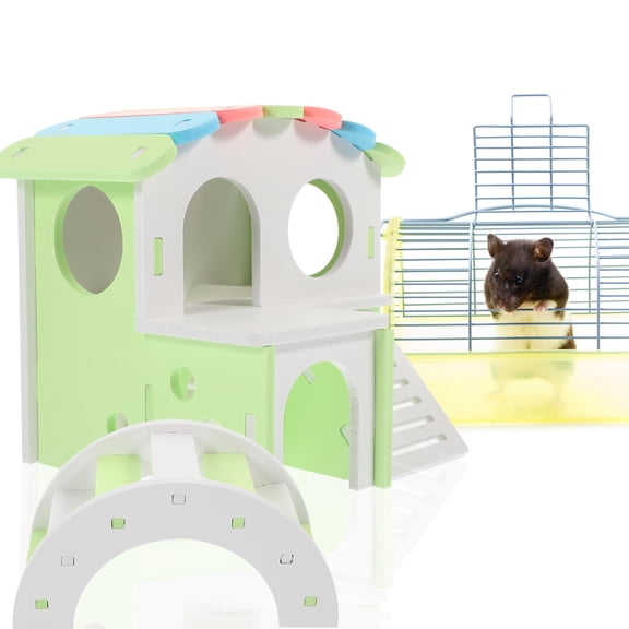 Milisten Hamster Swing Swing Shape Safe Materials Certified 1 Set 4 Pieces 3.5X2.8X0.1In