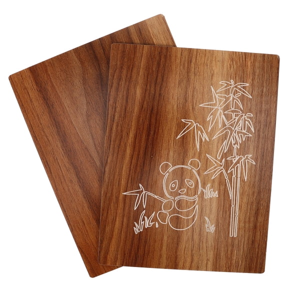 YUYUETIME Press Flower Kits Wooden Flower Pressing Plates Brown 1 Set Diy Tool