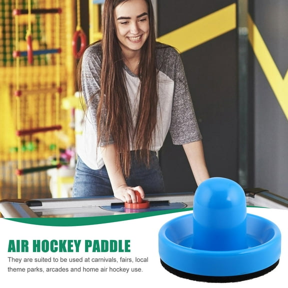 MLINS Professional Air Hockey Paddle Smooth Sliding Pushers with Comfortable Handles Replacement Pucks Paddle for Tabletop Games