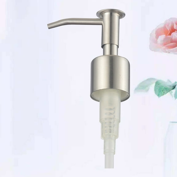 MLINS Pump Head Spray Foaming Top Shampoo Conditioner Bottles Silver