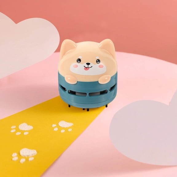 MLINS Purple Cartoon Mini Vacuum Cleaner for Home Use ABS Material Wide Application Compact Size