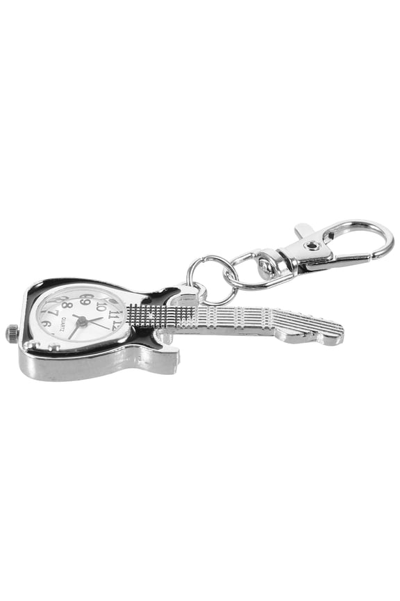 Key Hanging Decor Guitar Keychain Watch Men and Women Student 7.00X1.50X0.70CM