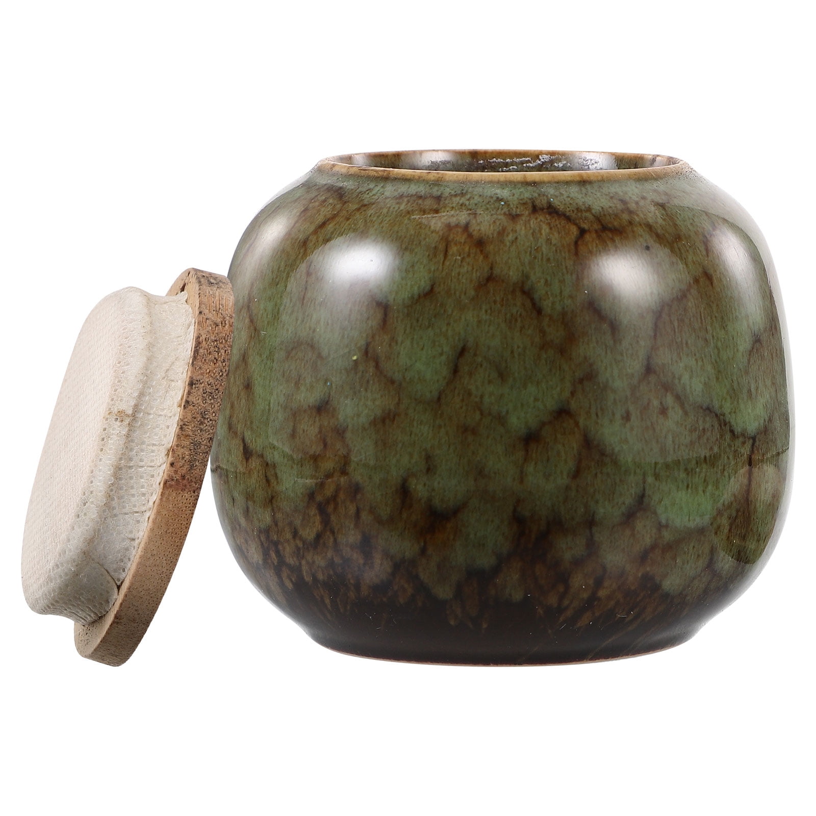 MLINS Rack Ceramic Tea Mini Canister Airtight Travel - Walmart.com