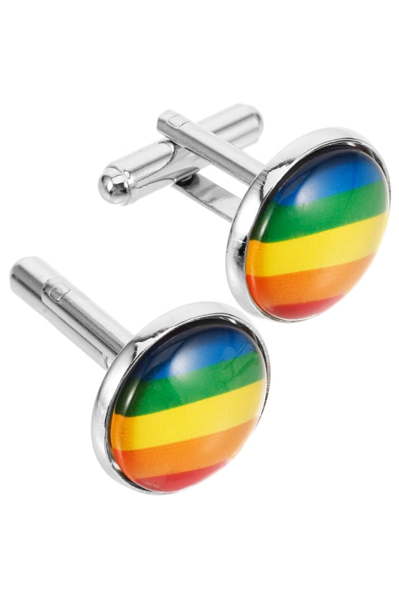 1Pair Mens Cufflinks Multi Color Suit Jewelry Stylish Shirt Accessory for Formal Occasion