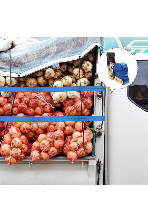 Ratchet Luggage Strap Suitcase Cargo Packing Fixation Belt (Random Color)