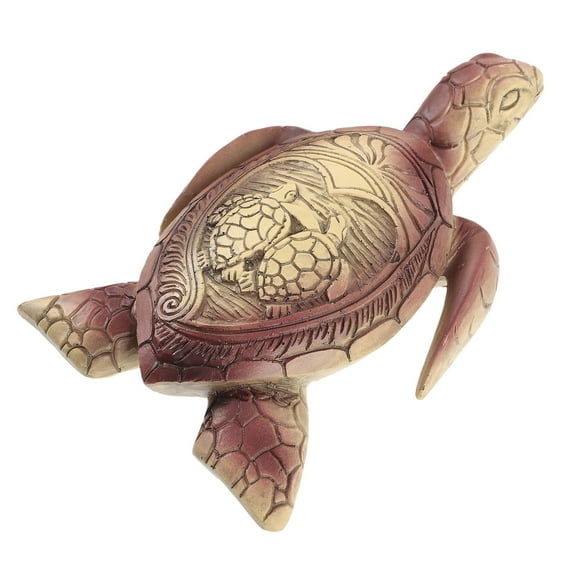 Realistic Resin Tortoise Decoration for Garden and Home Decor Multi Color 7 inch