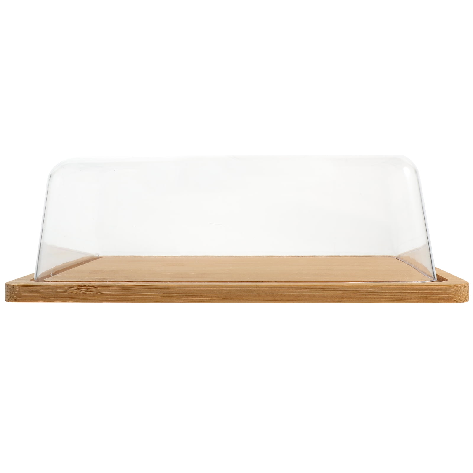 MLINS Clear Rectangular Cake Stand with Protective Cover - Display ...