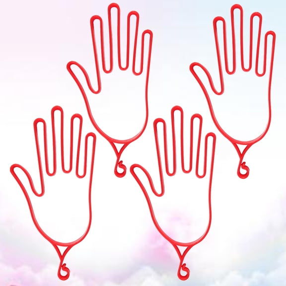 MLINS Red ABS Glove Rack for Golf Gloves Easy Use Glove Hanger Stretcher Maintains Shape Fits All Sizes