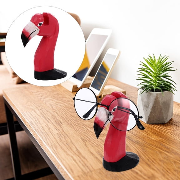 MLINS Red Cartoon Eyeglasses Stand Creative Composite Material Display Holder for Sunglasses and Eyeglasses